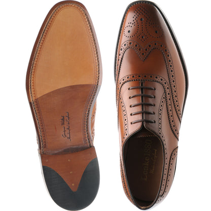 Product image for Loake Buckingham mens brogues in brown calf