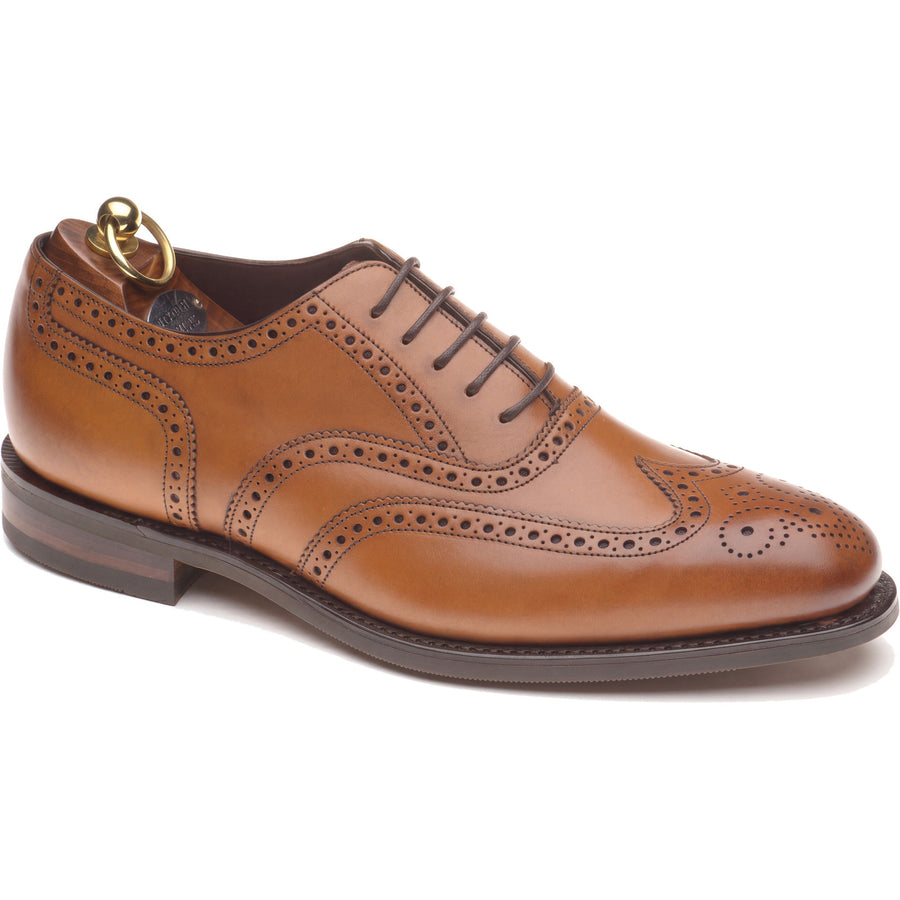 Product image for Loake Buckingham Rubber mens rubber-soled Oxfords in tan calf (second)