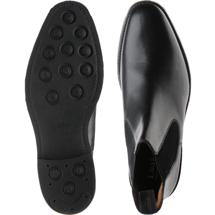Product image for Loake Buscot mens rubber-soled Chelsea boots in black calf (second)