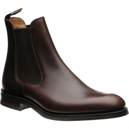 Product image for Loake Buscot mens rubber-soled Chelsea boots in dark brown waxy calf (second)