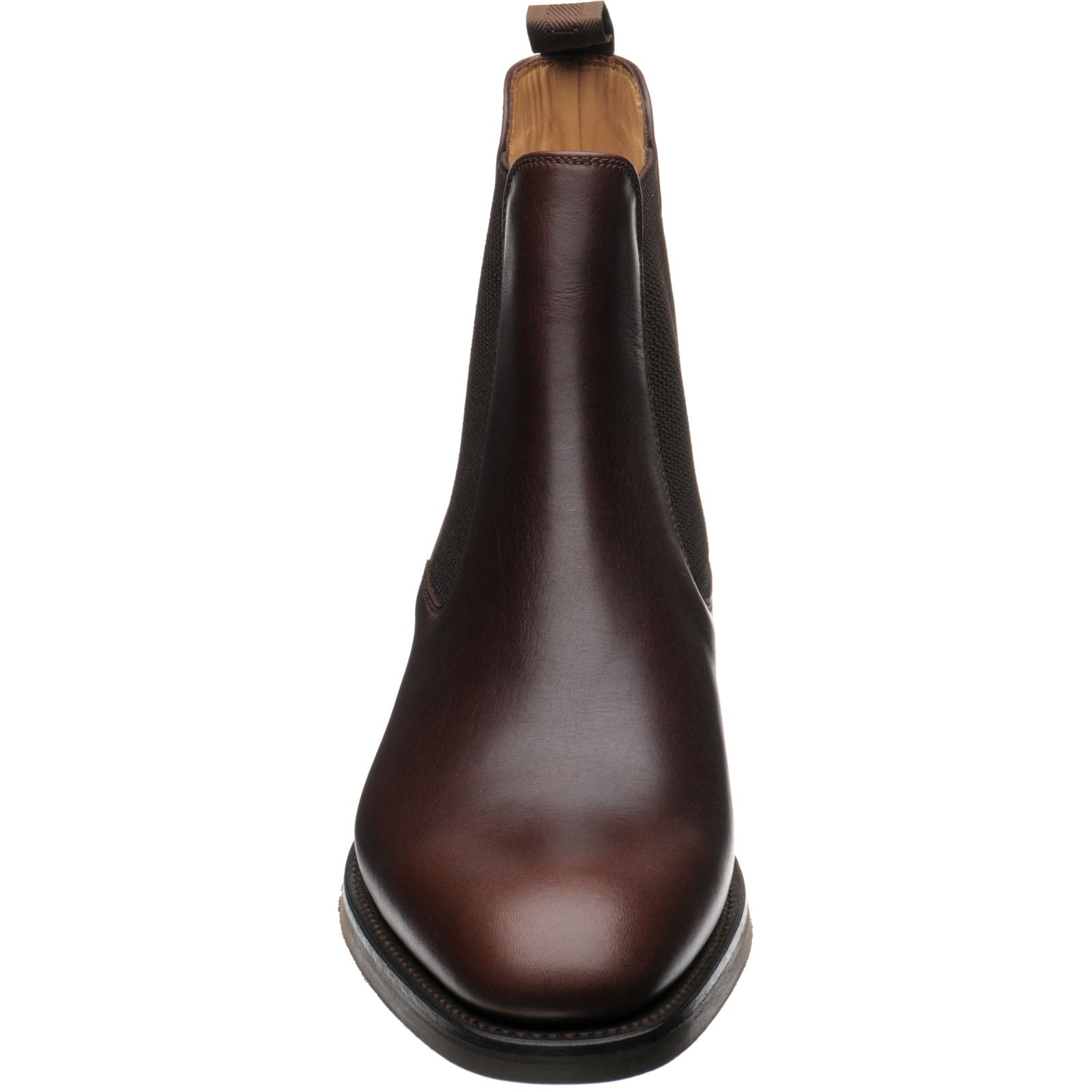Product image for Loake Buscot mens rubber-soled Chelsea boots in dark brown waxy calf (second)