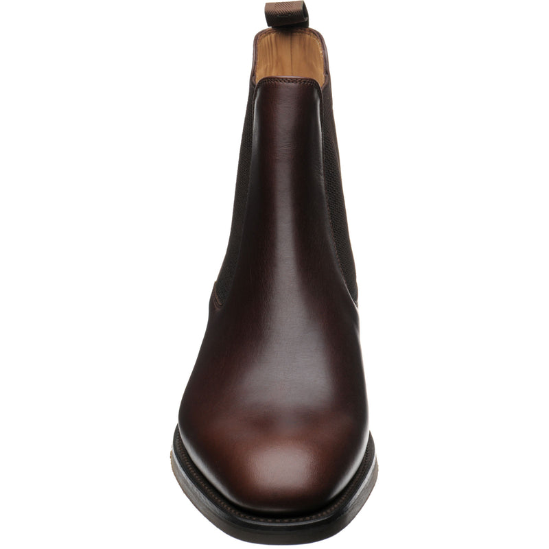 Product image for Loake Buscot mens rubber-soled Chelsea boots in dark brown waxy calf (second)