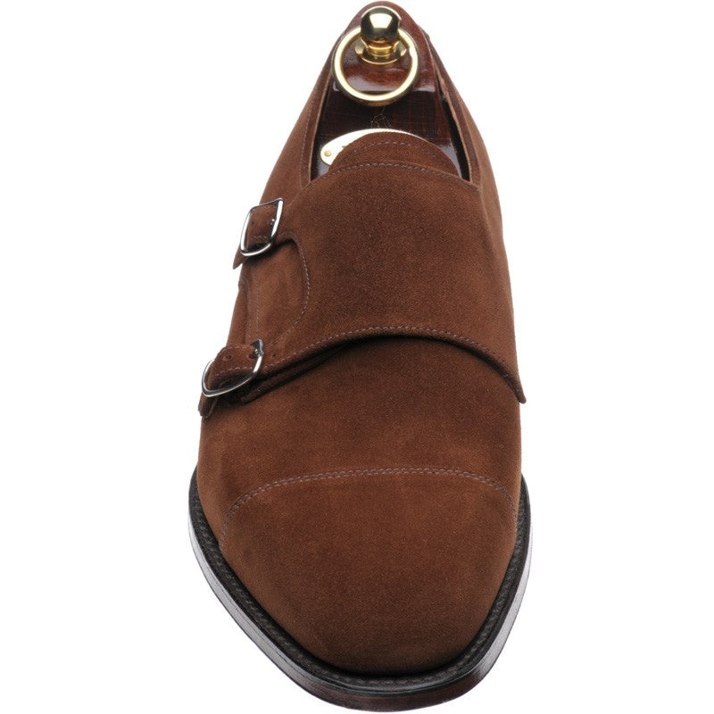 Product image for Loake Cannon mens double monk shoes in polo suede (second)