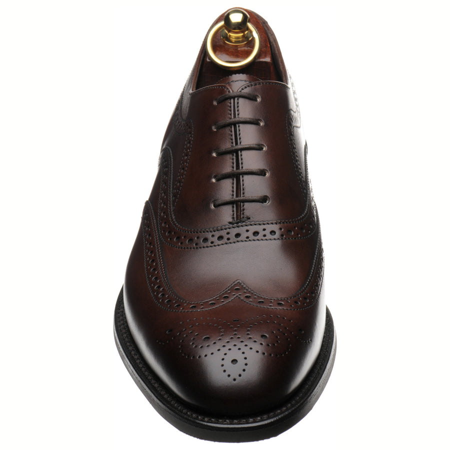 Product image for Loake Castlegate mens rubber-soled brogues in scorched walnut calf (second)