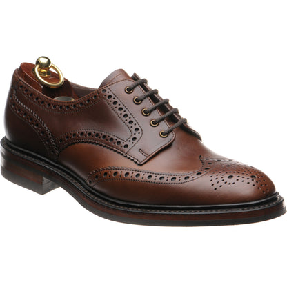 Product image for Loake Chester (Rubber) mens rubber-soled brogues in brown chromexcel leather (second)