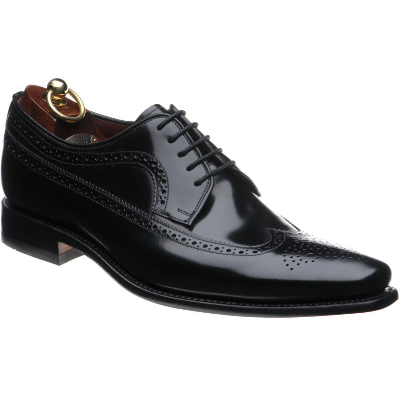 Product image for Loake Clint mens brogues in black polished (second)