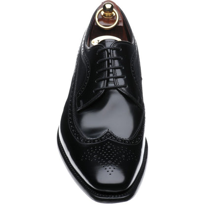 Product image for Loake Clint mens brogues in black polished (second)