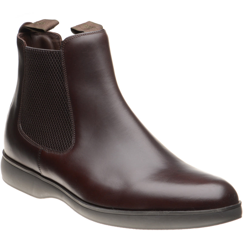 Product image for Loake Conrad mens rubber-soled Chelsea boots in dark brown calf