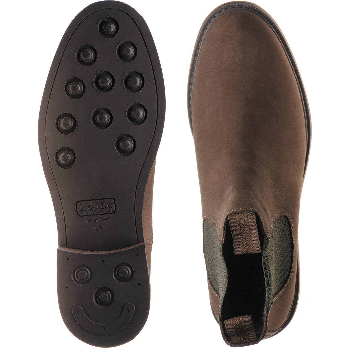 Product image for Loake Ducksworth in brown oiled nubuck