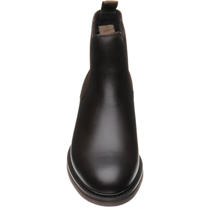 Product image for Loake Ducksworth mens rubber-soled Chelsea boots in dark brown waxy calf (second)