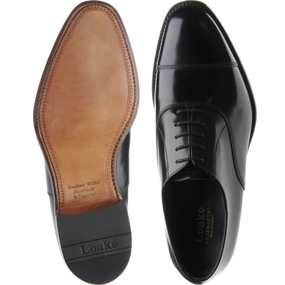 Product image for Loake Elgin mens Oxfords in black polished (second)