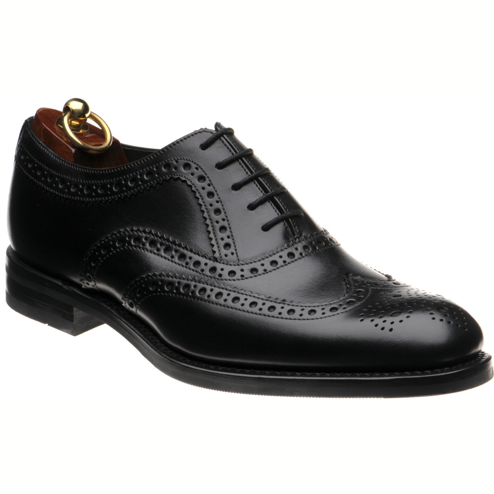 Product image for Loake Fearnley Rubber in black calf
