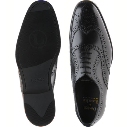 Product image for Loake Fearnley Rubber in black calf