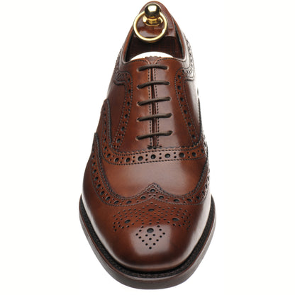 Product image for Loake Fearnley Rubber mens rubber-soled brogues in cedar calf (second)