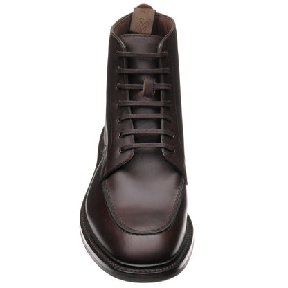 Product image for Loake Gisbourne mens rubber-soled boots in dark brown waxy (second)