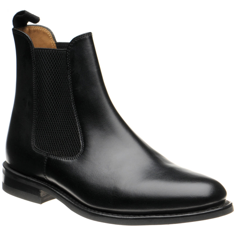 Product image for Loake Hickstead Rubber mens rubber-soled boots in black calf (second)