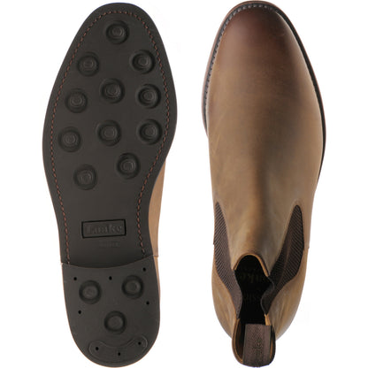 Product image for Loake Hickstead Rubber mens rubber-soled boots in brown nubuck (second)