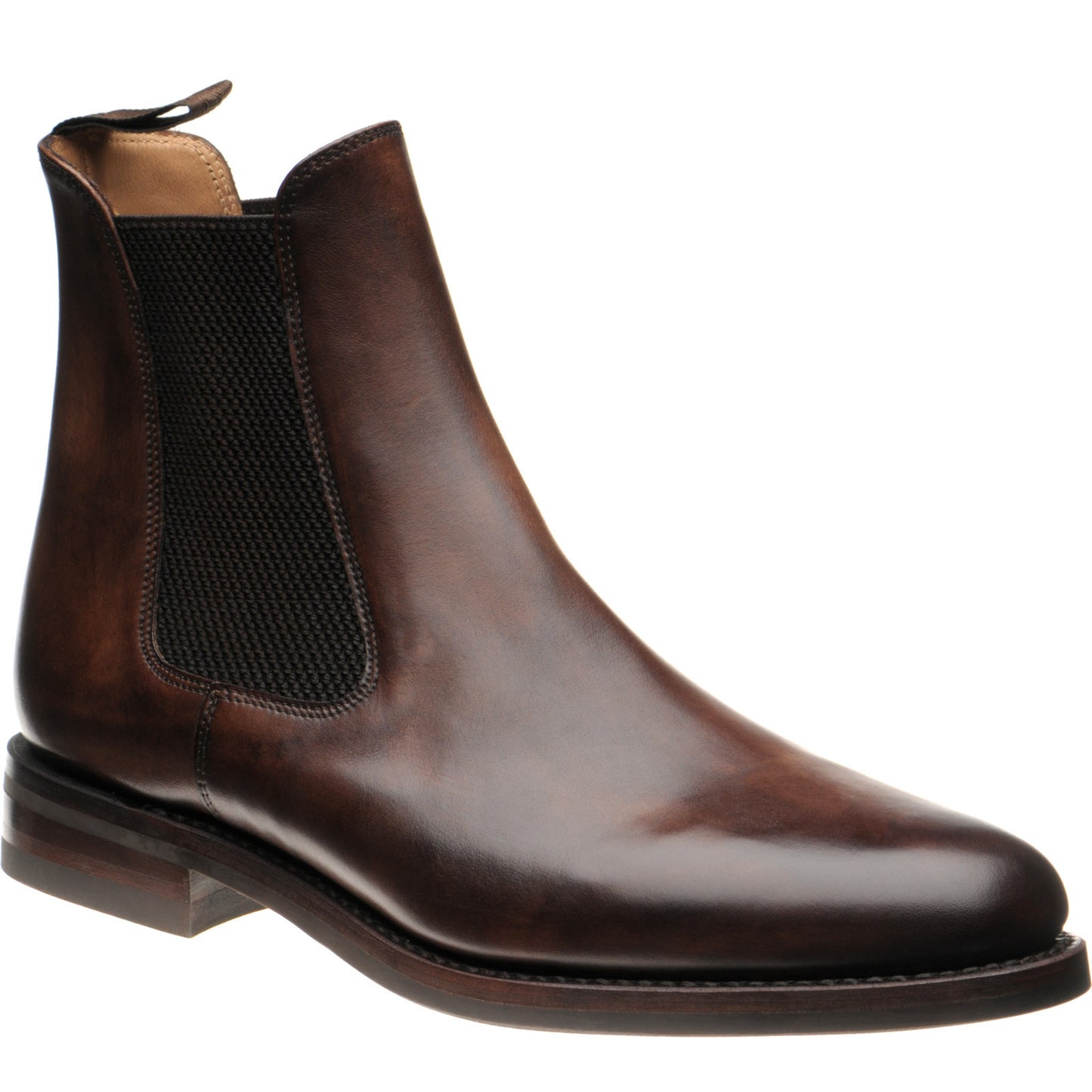 Product image for Loake Hickstead Rubber mens rubber-soled boots in museum brown calf (second)