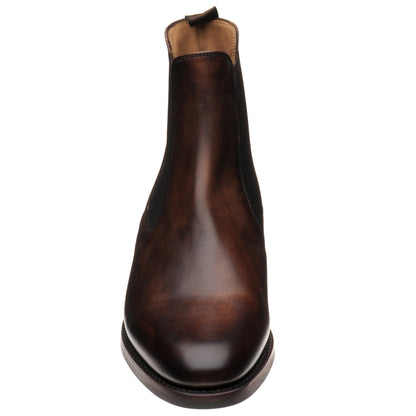 Product image for Loake Hickstead Rubber mens rubber-soled boots in museum brown calf (second)