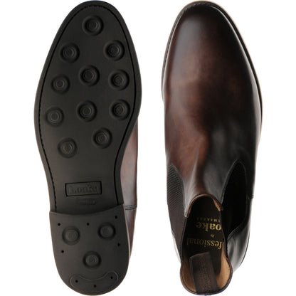 Product image for Loake Hickstead Rubber mens rubber-soled boots in museum brown calf (second)