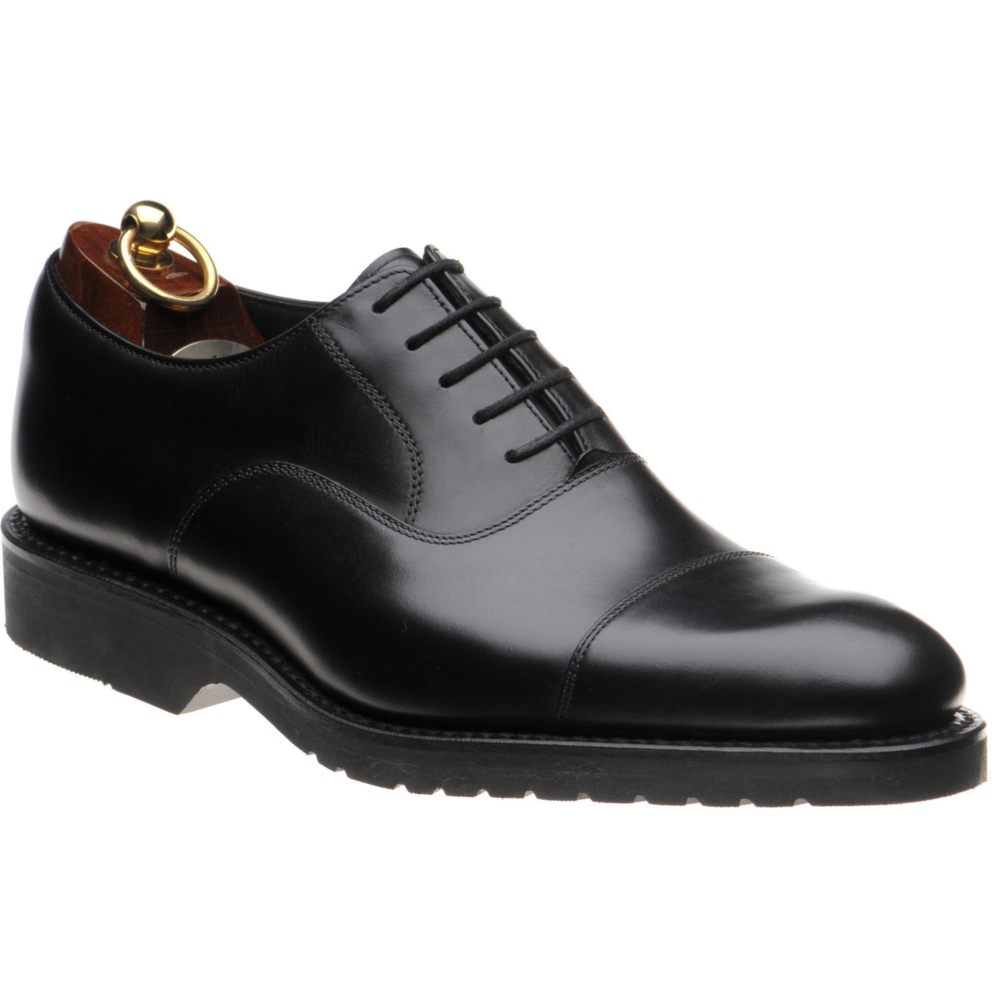Product image for Loake Hitchcock mens rubber-soled Oxfords in black calf (second)