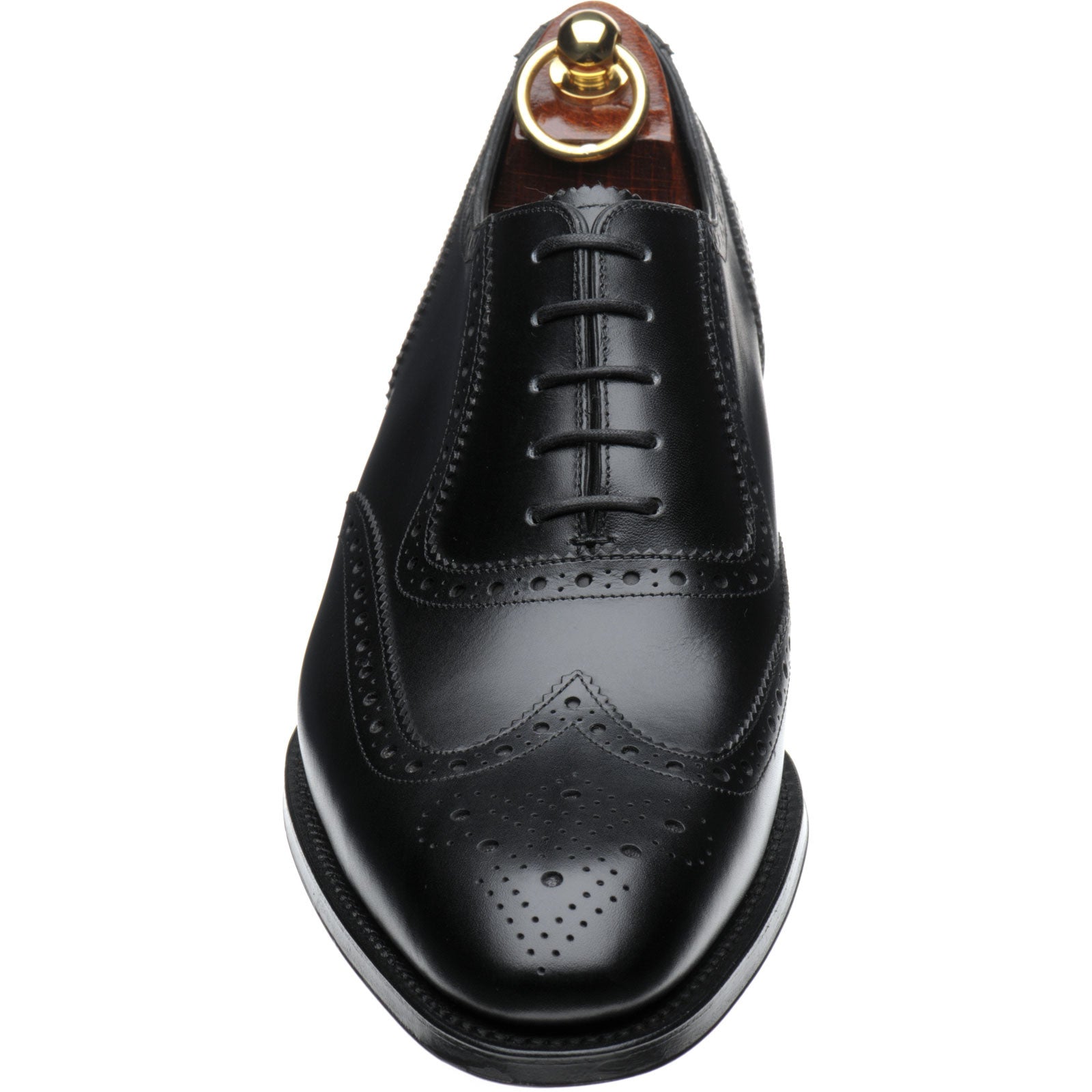 Product image for Loake Hodges mens brogues in black calf (second)
