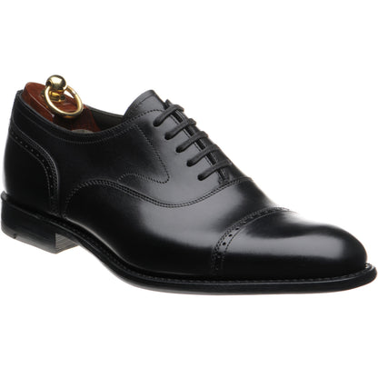 Product image for Loake Hughes in black brushpainted calf