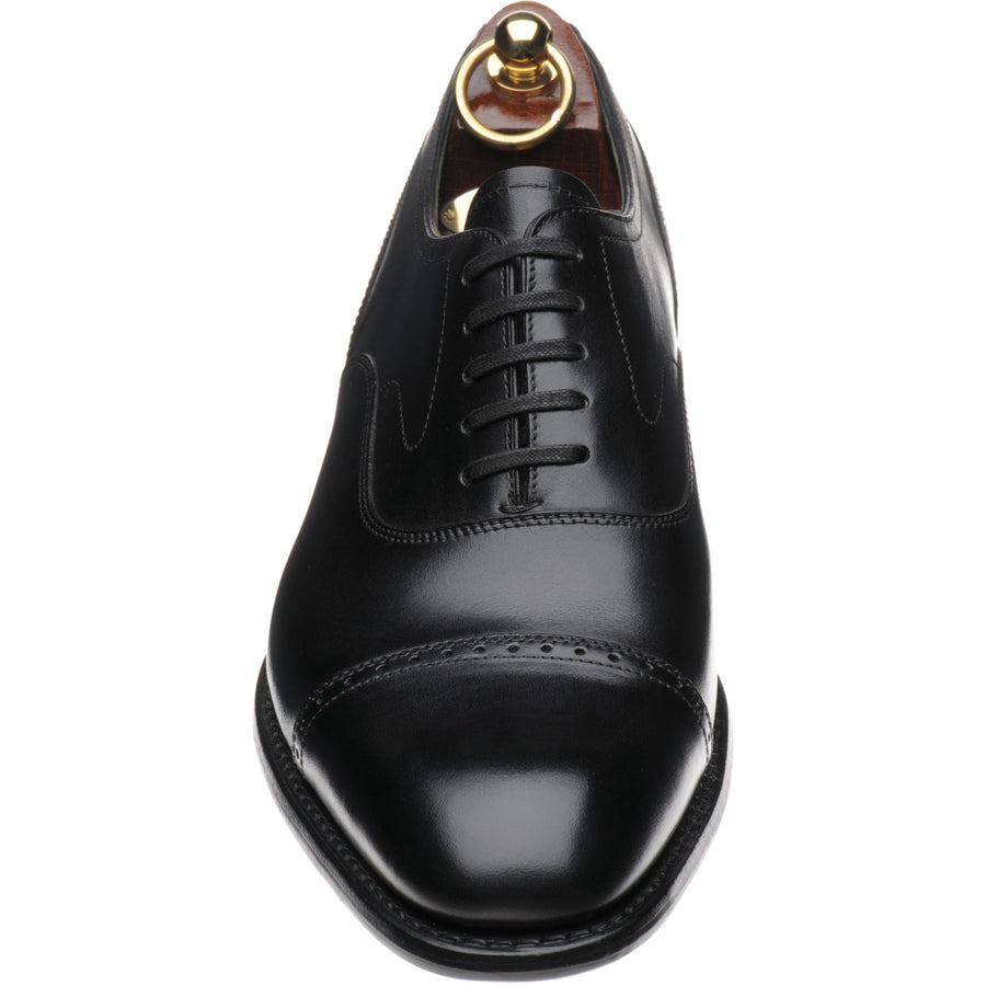 Product image for Loake Hughes in black brushpainted calf