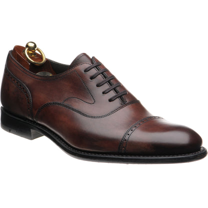 Product image for Loake Hughes in burgundy brushpainted calf