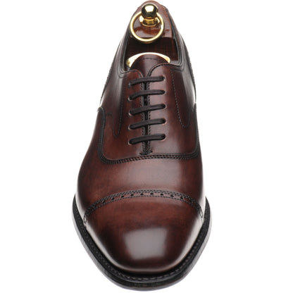 Product image for Loake Hughes in burgundy brushpainted calf