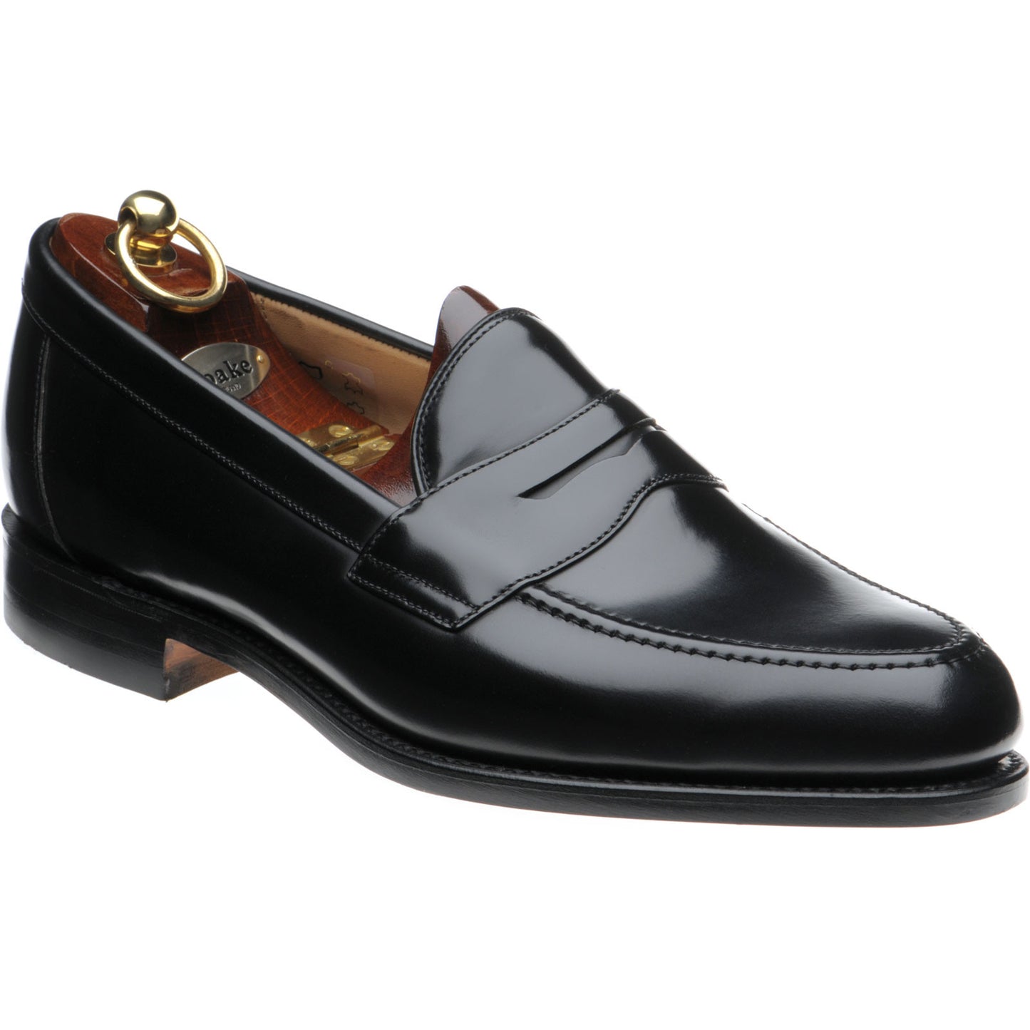 Product image for Loake Imperial mens loafers in black polished (second)