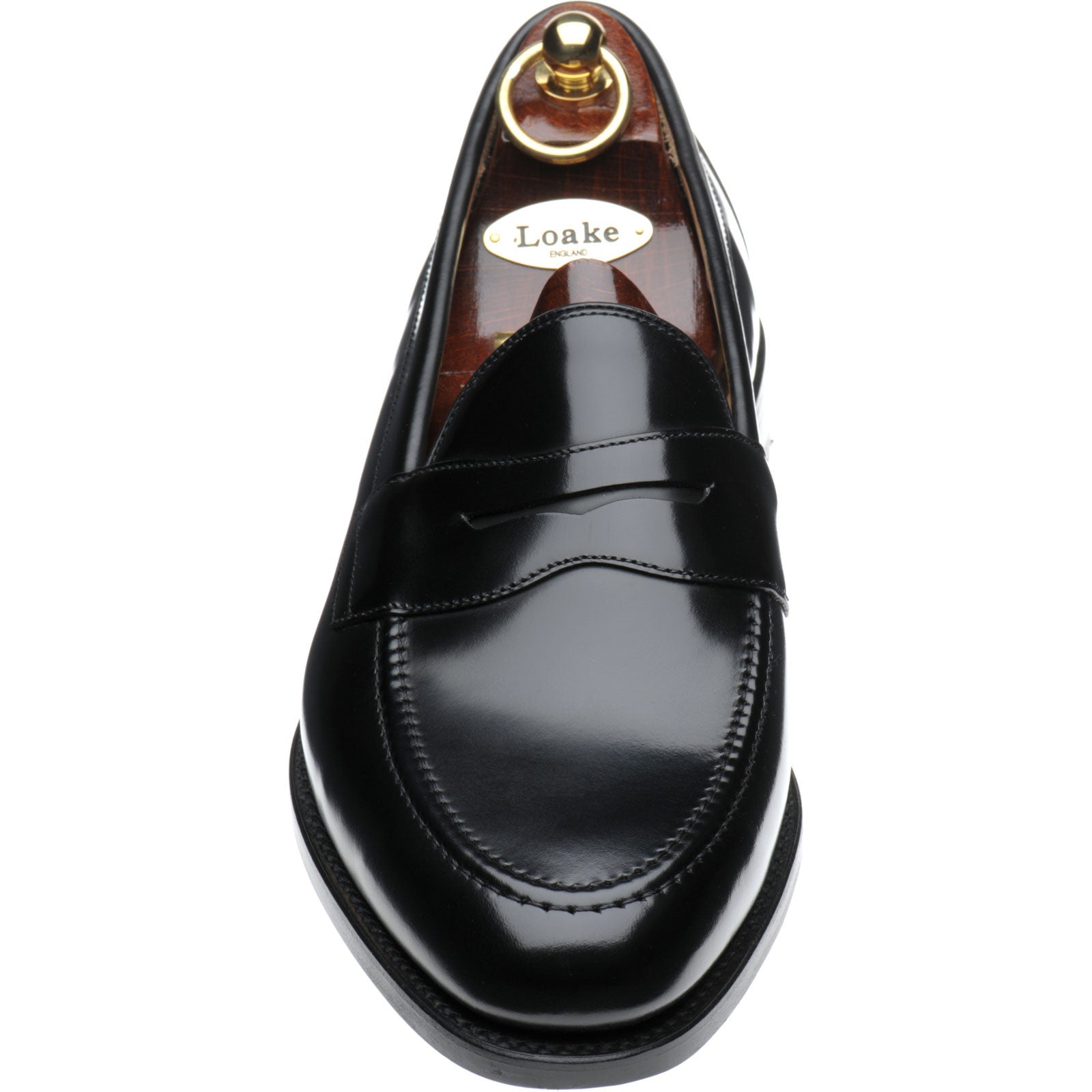 Product image for Loake Imperial mens loafers in black polished (second)