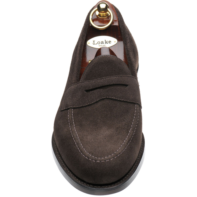 Product image for Loake Imperial in dark brown suede