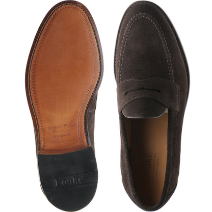 Product image for Loake Imperial in dark brown suede
