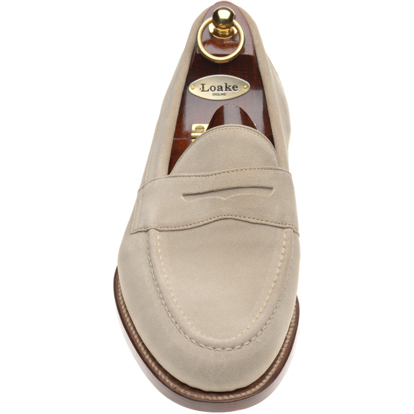 Product image for Loake Imperial mens loafers in sand suede (second)