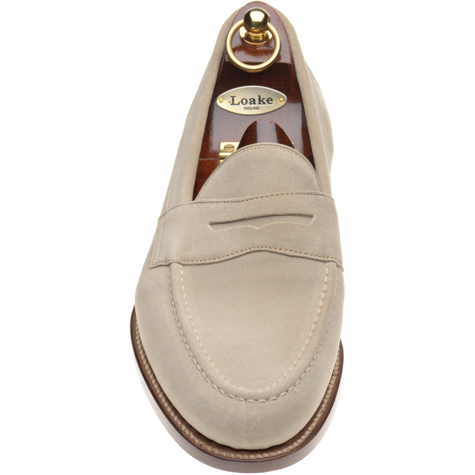 Product image for Loake Imperial mens loafers in sand suede (second)