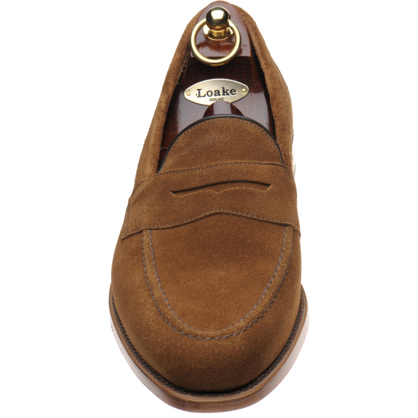 Product image for Loake Imperial mens loafers in tan suede (second)
