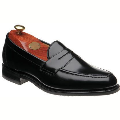 Product image for Loake Imperial Rubber in black polished