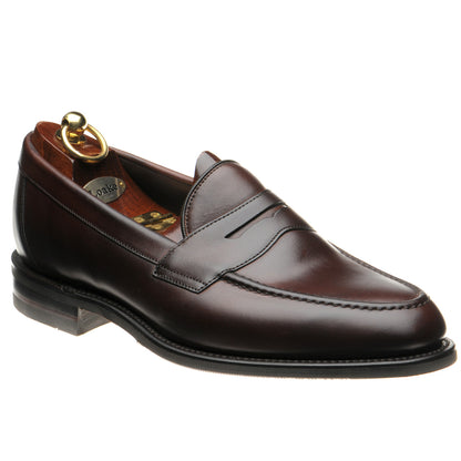 Product image for Loake Imperial Rubber mens rubber-soled loafers in dark brown waxy (second)