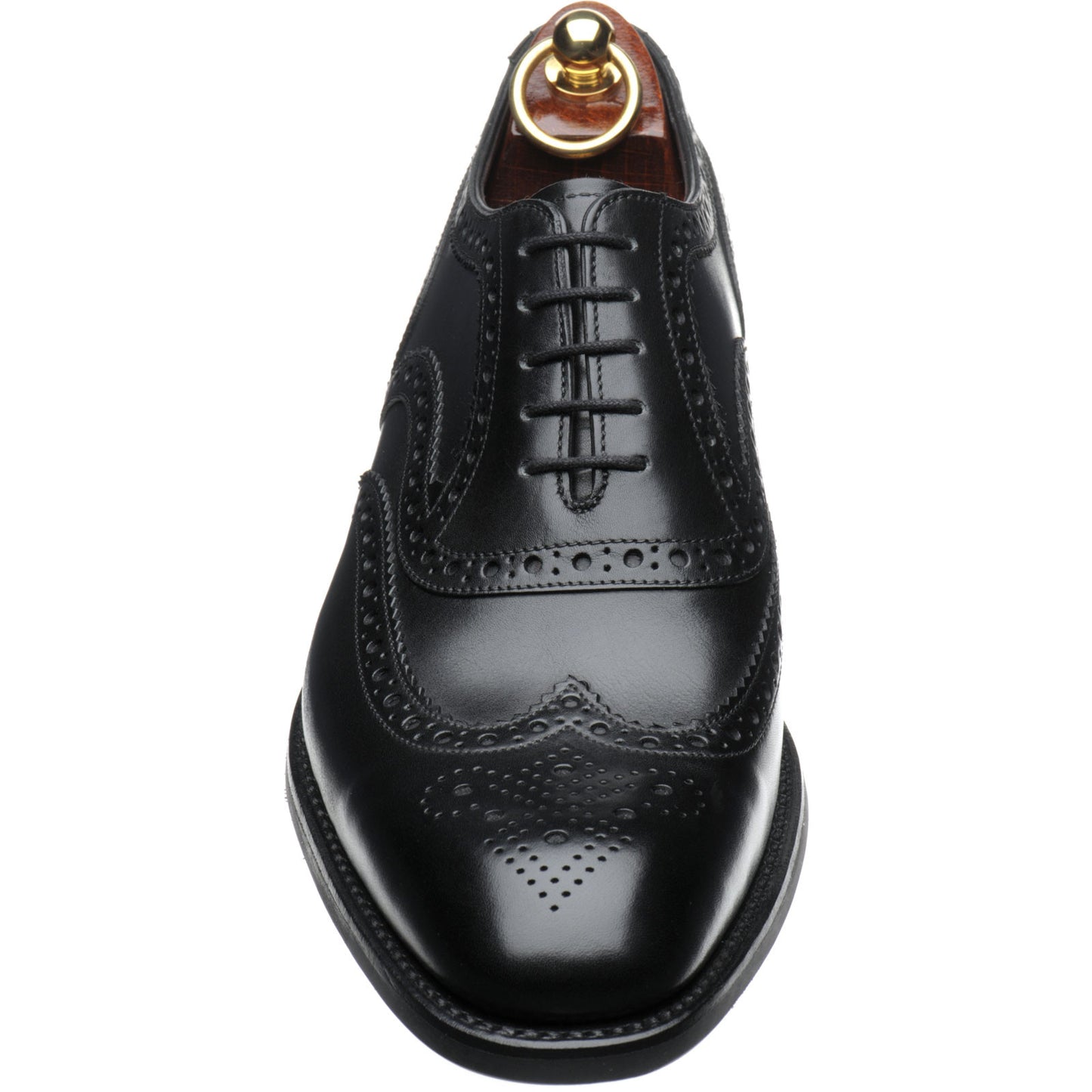 Product image for Loake Kerridge mens rubber-soled brogues in black calf (second)