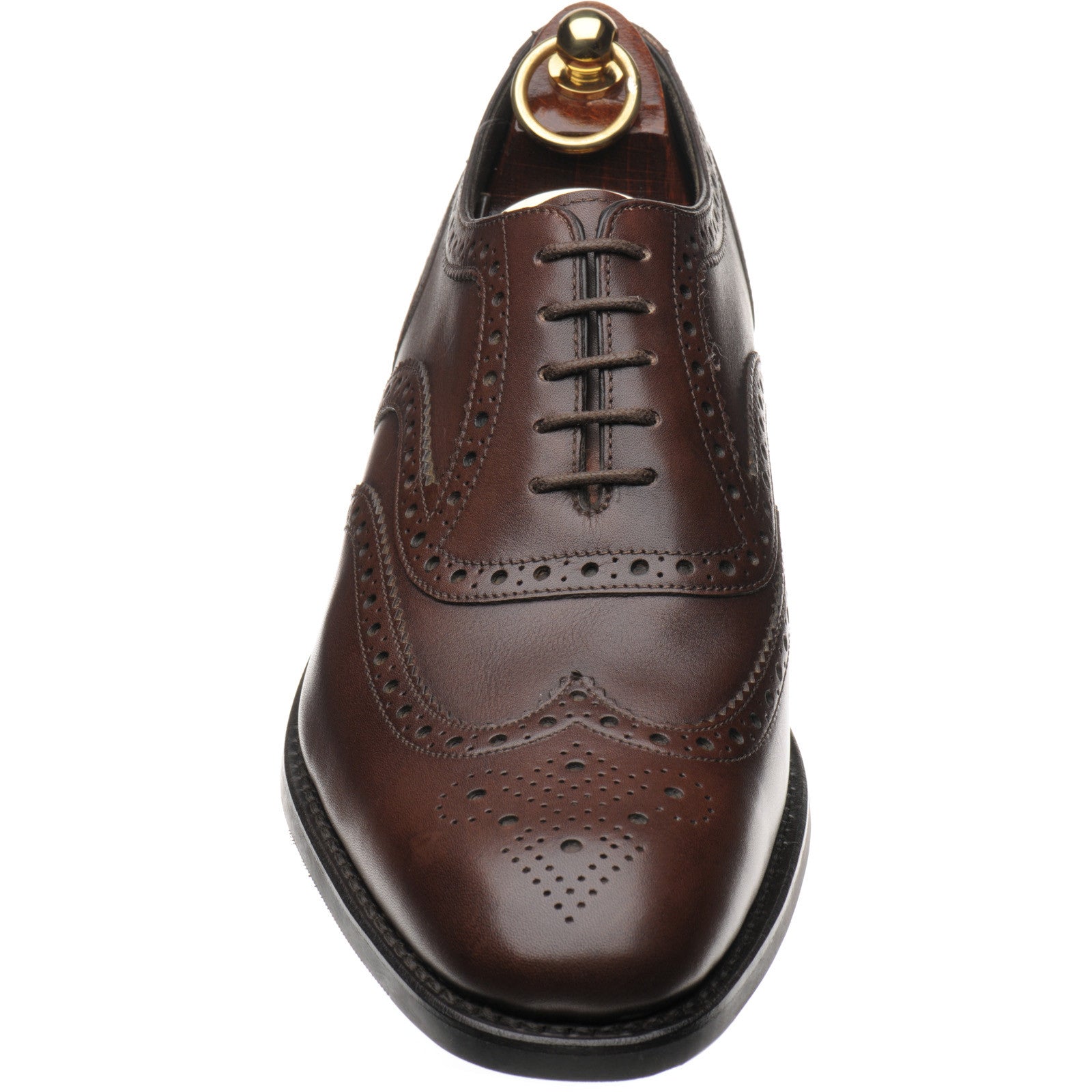 Product image for Loake Kerridge mens rubber-soled brogues in brown calf (second)
