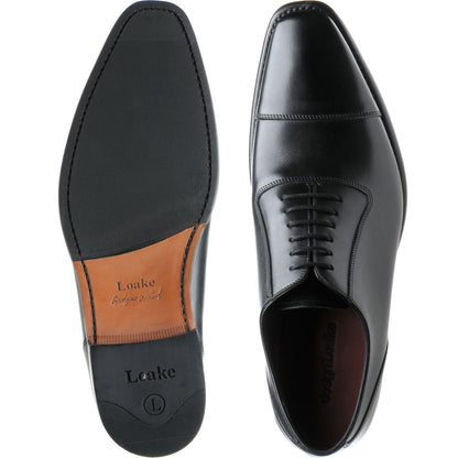 Product image for Loake Larch mens hybrid-soled Oxfords in black calf (second)