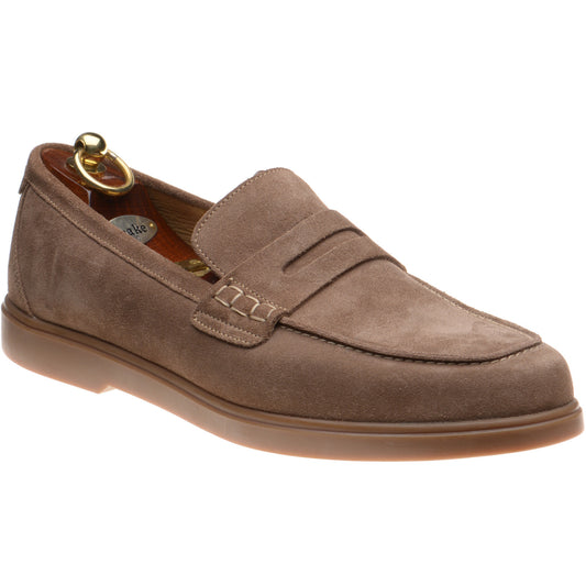 Product image for Loake Lucca mens rubber-soled loafers in flint suede (second)
