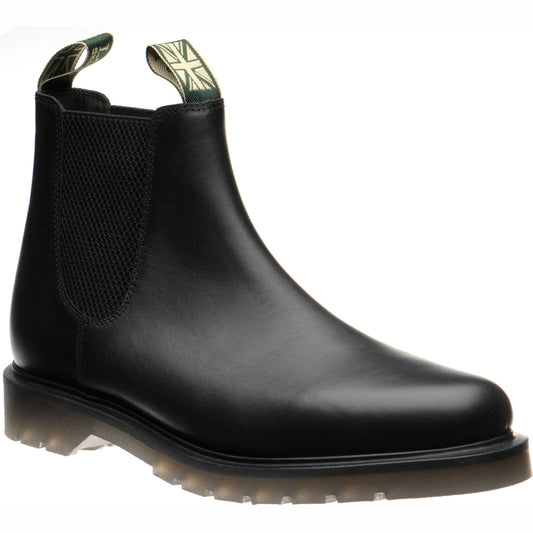 Product image for Loake McCauley mens rubber-soled Chelsea boots in black calf (second)