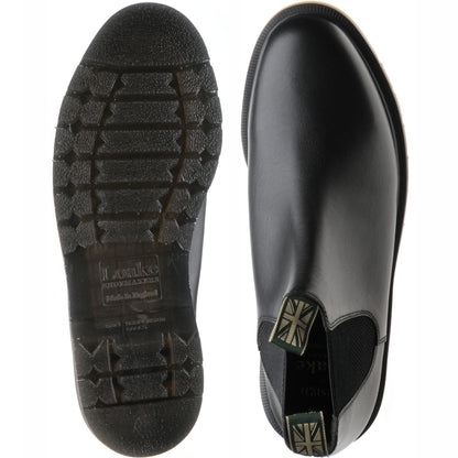 Product image for Loake McCauley mens rubber-soled Chelsea boots in black calf (second)