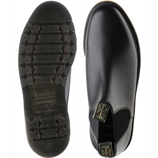 Product image for Loake McCauley mens rubber-soled Chelsea boots in black calf (second)