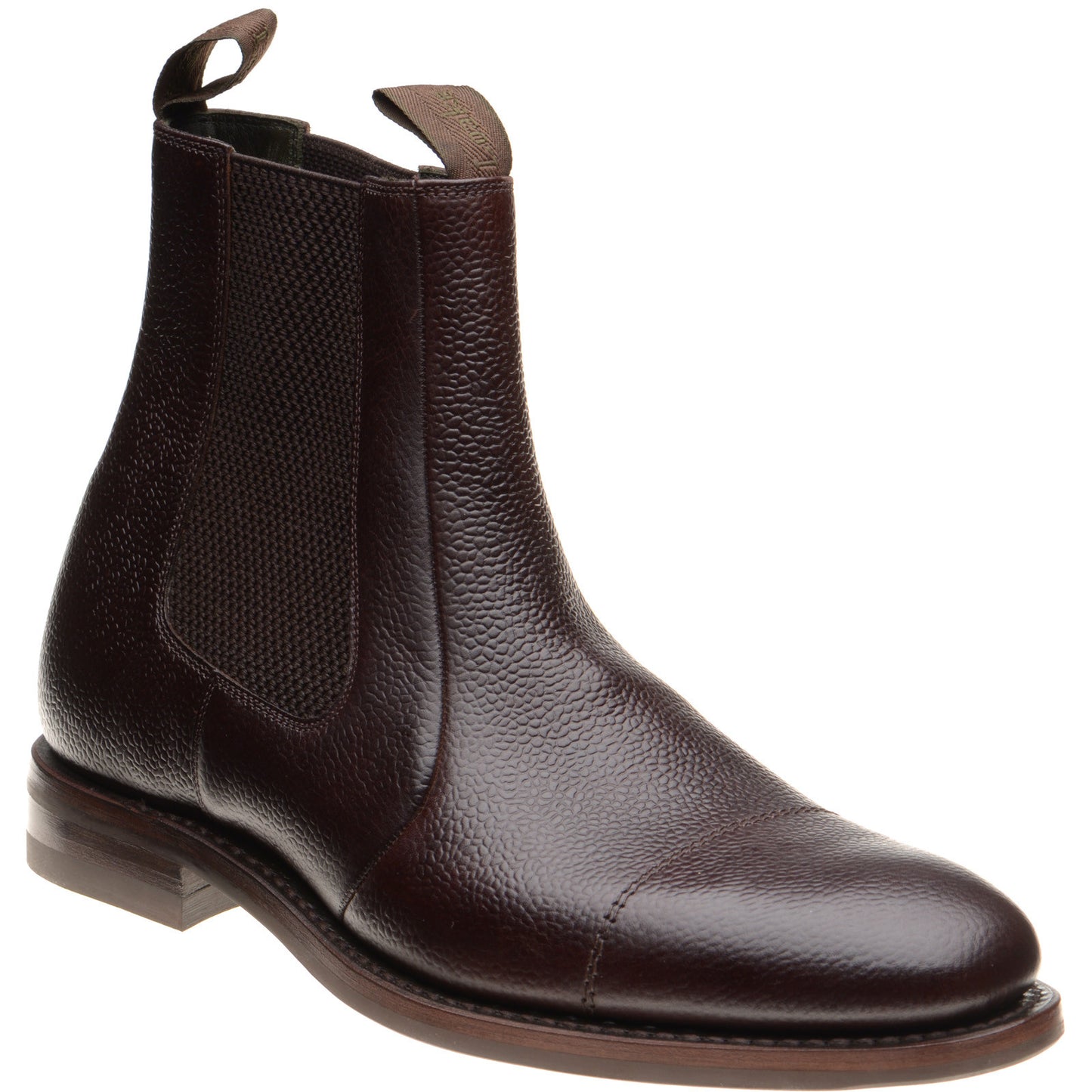 Product image for Loake Newbury 2 mens boots in dark brown grain (second)