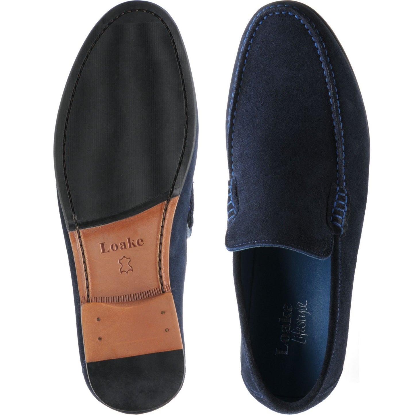 Product image for Loake Nicholson in navy suede