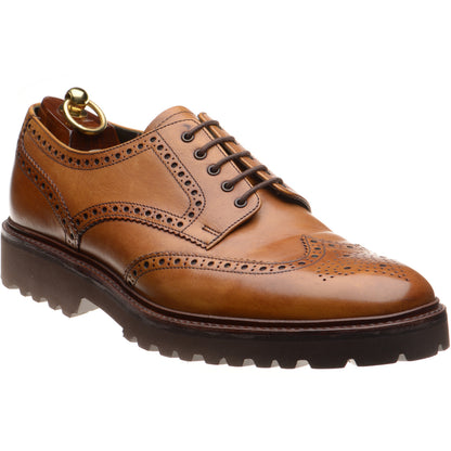 Product image for Loake Perseus mens rubber-soled brogues in tan calf (second)