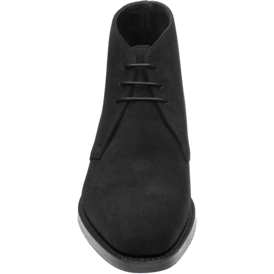 Product image for Loake Pimlico mens rubber-soled Chukka boots in black suede